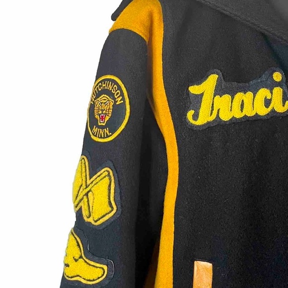 Vintage Varsity Jacket Letterman Wool Leather High School 50s 60s 70s 80s 90s - Picture 3 of 8